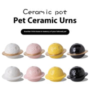 Planet Cinerary Casket Pet Light Luxury Cosmic Starry Sky Accompanied By Cat And Dog Death Memorial